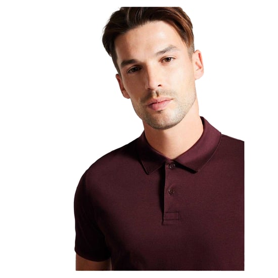 Ted Baker - "Zeiter" Poloshirt für Herren, Baumwolle (Weinrot) - Image 4