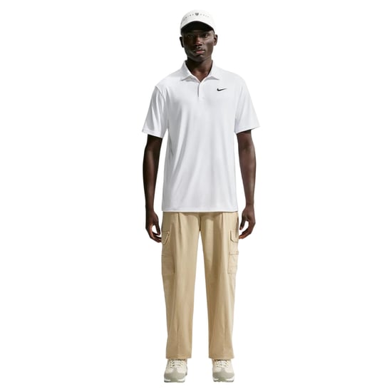 Nike - "Performance" Poloshirt für Herren, kurzärmlig (Weiß/Schwarz) - Image 1