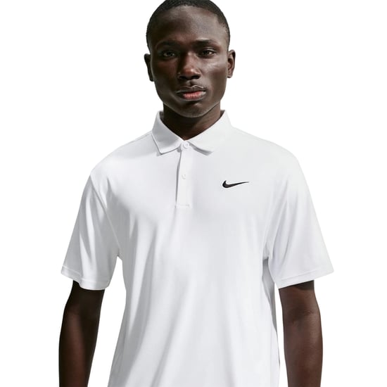 Nike - "Performance" Poloshirt für Herren, kurzärmlig (Weiß/Schwarz) - Image 2