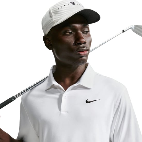 Nike - "Performance" Poloshirt für Herren, kurzärmlig (Weiß/Schwarz) - Image 4