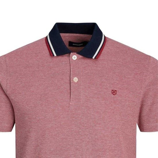 Jack And Jones - Poloshirt für Herren, Regulär, kurzärmlig (Tomatenrot) - Image 3