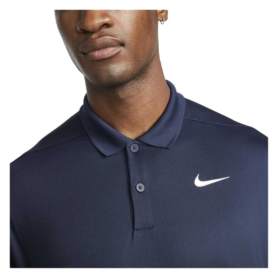 Nike - "Victory" Poloshirt für Herren, Dri-FIT, Emblem (Marine/Weiß) - Image 4