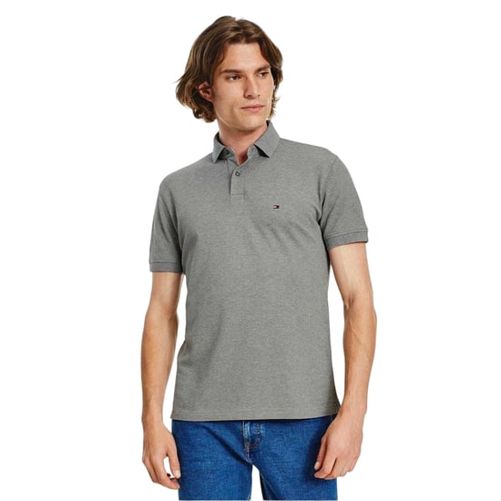 Tommy Hilfiger - "1985" Poloshirt für Herren (Mittelgrau) - Image 1