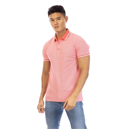 Peter Werth - Poloshirt für Herren, Strukturiert, kurzärmlig (Pink) - Image 2