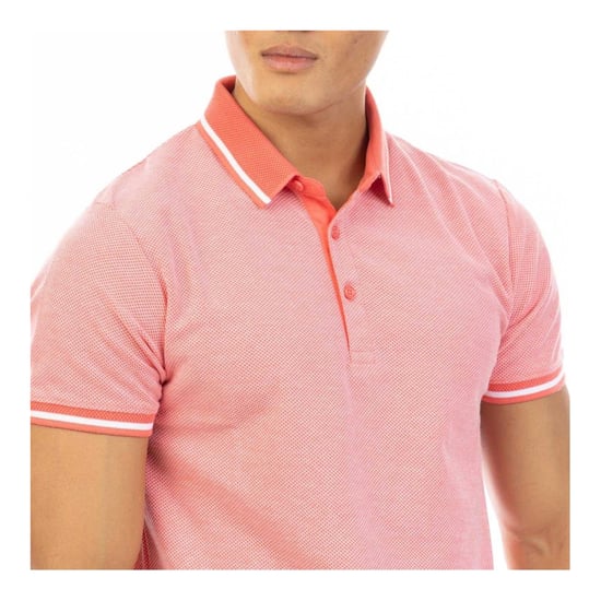 Peter Werth - Poloshirt für Herren, Strukturiert, kurzärmlig (Pink) - Image 4