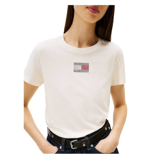 Tommy Jeans - T-Shirt für Damen, Logo, Regulär (Antikweiß) - Image 4