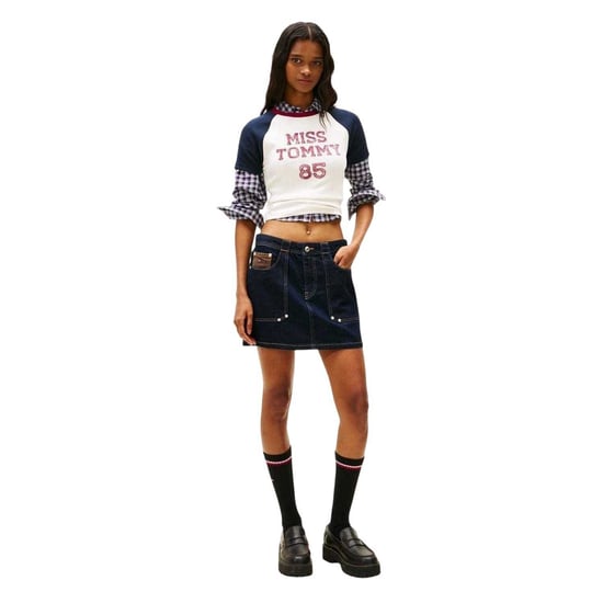 Tommy Jeans - T-Shirt für Damen, Rundhalsausschnitt, Raglanärmel (Antikweiß) - Image 1
