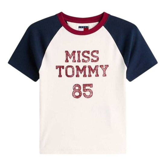 Tommy Jeans - T-Shirt für Damen, Rundhalsausschnitt, Raglanärmel (Antikweiß) - Image 2