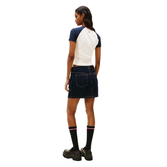 Tommy Jeans - T-Shirt für Damen, Rundhalsausschnitt, Raglanärmel (Antikweiß) - Image 3