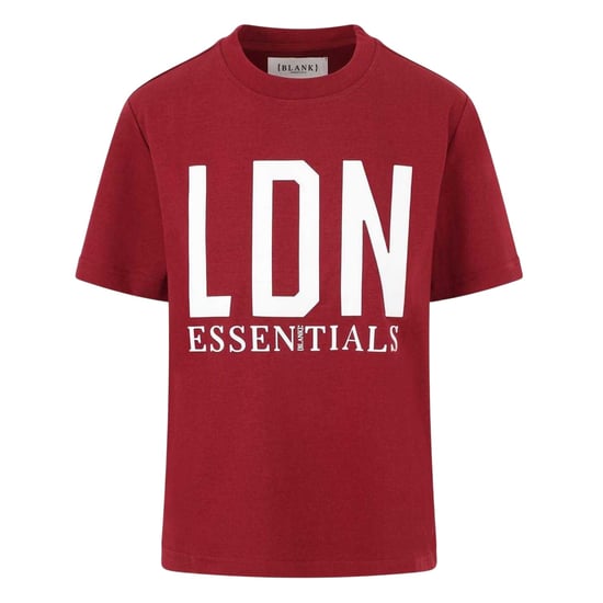 Blank Essentials - "London" T-Shirt für Damen, Übergroß (Burgunderrot) - Image 2