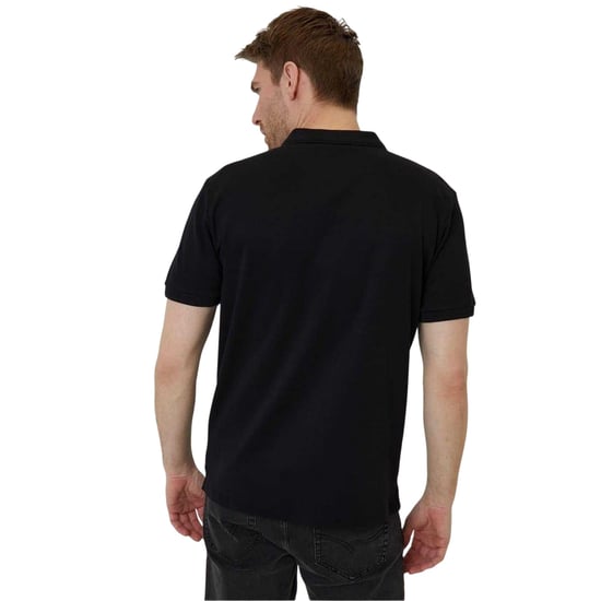Threadbare - Poloshirt für Herren, Regulär, Gerollte kurze Ärmel (Schwarz) - Image 2