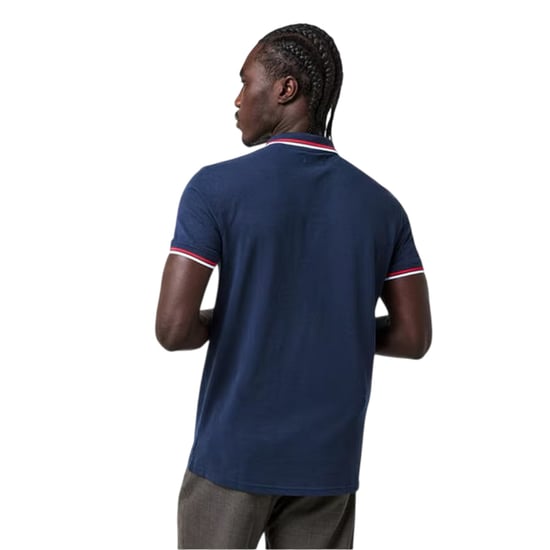 Aquascutum - Poloshirt für Herren, Schmal, kurzärmlig (Marine/Weiß) - Image 3