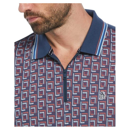 Original Penguin - Poloshirt für Herren, kurzärmlig (Meeresblau) - Image 3