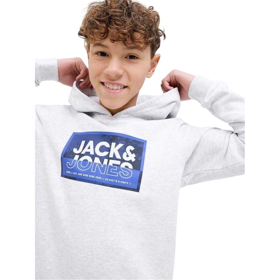Jack And Jones - "Logan" Kapuzenpullover für Kinder, Regulär (Weiß Melange) - Image 4