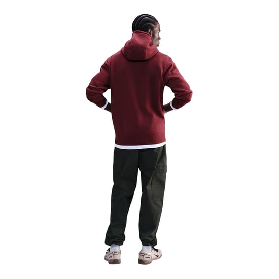 Nike - "Club" Hoodie zum Überziehen für Herren, Fleece (Team Rot) - Image 4
