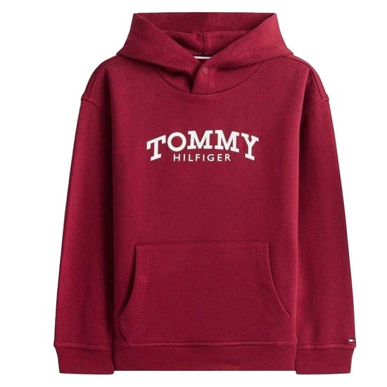 Tommy Hilfiger - Kapuze mit Kordelzug für Kinder, mit Kapuze (Kirschrot) - Image 2