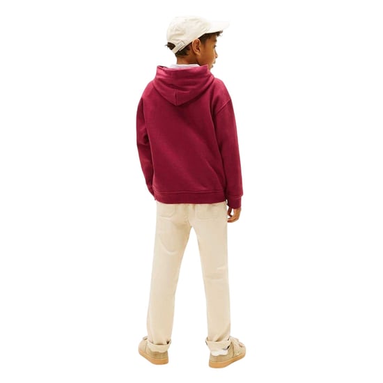 Tommy Hilfiger - Kapuze mit Kordelzug für Kinder, mit Kapuze (Kirschrot) - Image 3