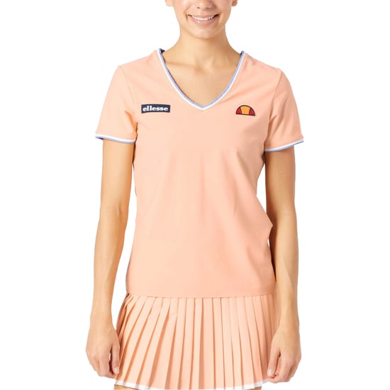 Ellesse - T-Shirt für Damen, V-Ausschnitt (Hellorange) - Image 3