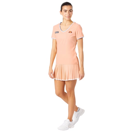Ellesse - T-Shirt für Damen, V-Ausschnitt (Hellorange) - Image 4