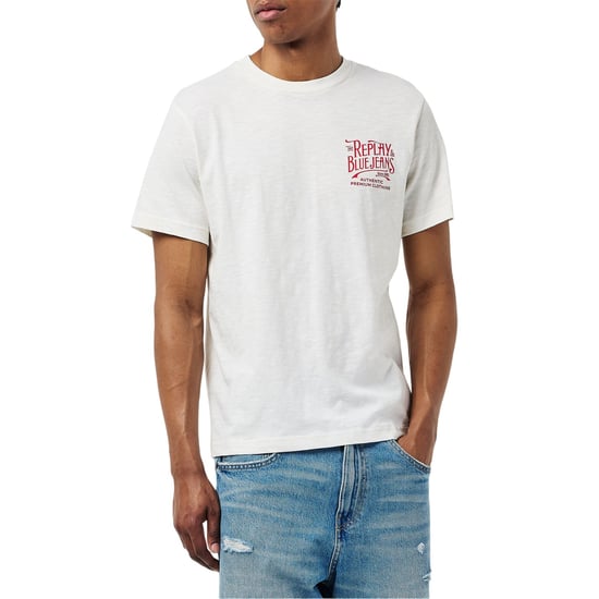 Replay - "Back Jeans" T-Shirt für Herren (Weiß) - Image 3