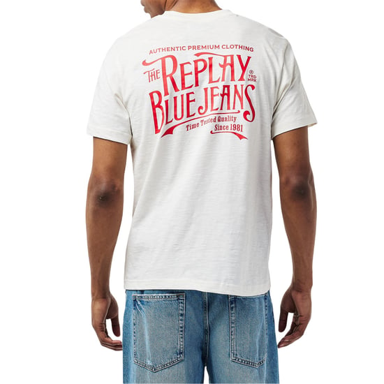 Replay - "Back Jeans" T-Shirt für Herren (Weiß) - Image 4