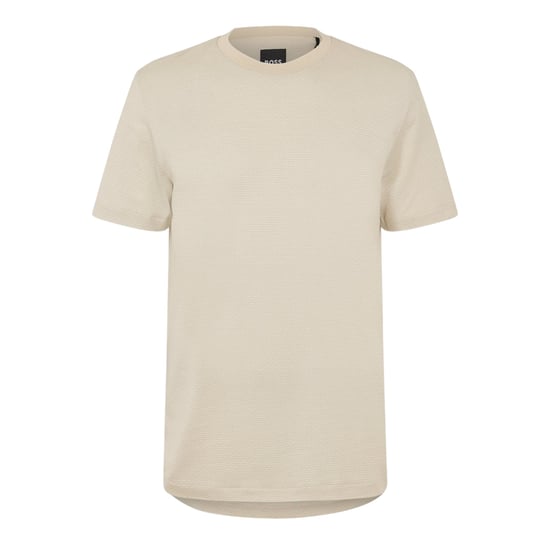 Boss - "C-Thompson" T-Shirt für Herren, Gerippter Kragen (Weiß) - Image 1