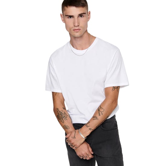 Only and Sons - T-Shirt für Herren, Rundhalsausschnitt, Übergroß (Weiß) - Image 5