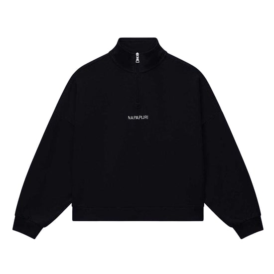 Napapijri - "Almas" Sweatshirt für Damen, mit kurzem Reißverschluss (Schwarz) - Image 2