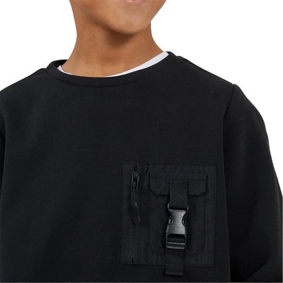 Brave Soul - Sweatshirt für Kinder, Langärmlig (Samtschwarz) - Image 3