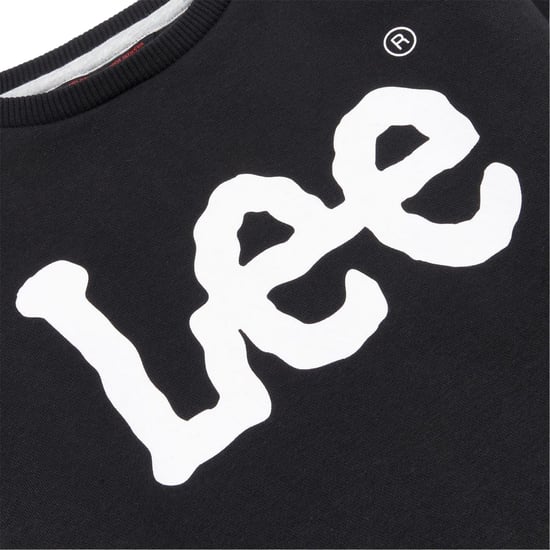 Lee - "Jeans Wobbly" Sweatshirt für Jungen, Rundhalsausschnitt (Schwarz bedruckt) - Image 3