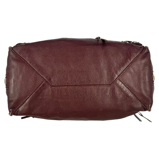 Balenciaga Papier A4 Mini-Tote mit Reißverschluss in burgunderrotem Leder - Image 4