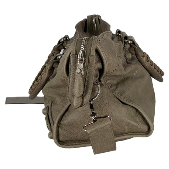 Balenciaga Motocross City Bag aus beigefarbenem Leder - Image 3