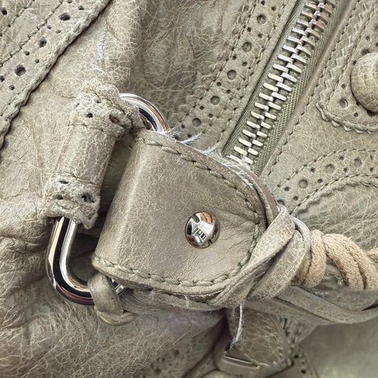 Balenciaga Motocross City Bag aus beigefarbenem Leder - Image 6