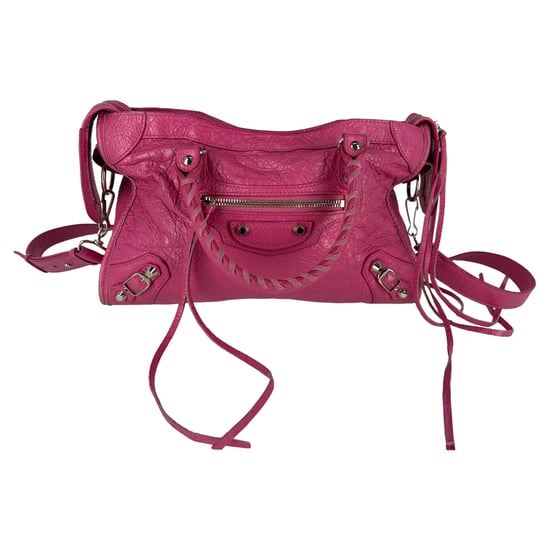 Balenciaga Small Classic City Studs Tasche aus rosafarbenem Leder - Image 1