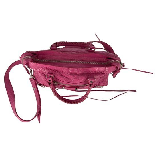 Balenciaga Small Classic City Studs Tasche aus rosafarbenem Leder - Image 2