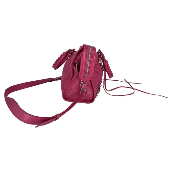 Balenciaga Small Classic City Studs Tasche aus rosafarbenem Leder - Image 3