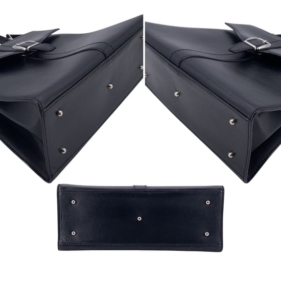 Gucci Vintage Lederhandtasche mit Drehverschluss - Image 4