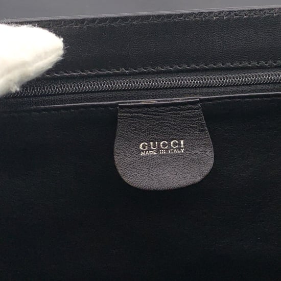 Gucci Vintage Lederhandtasche mit Drehverschluss - Image 5