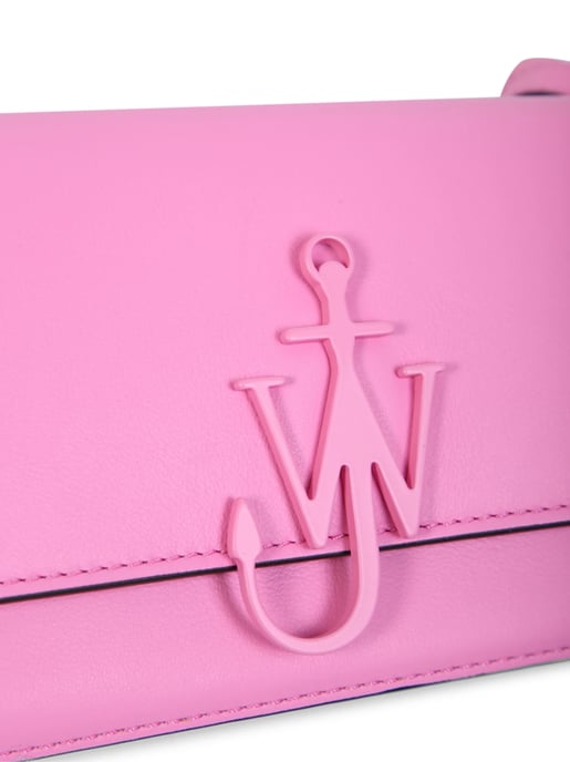Rosa Leder Schultertasche - Image 3