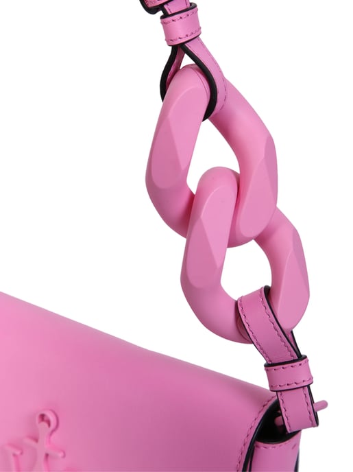 Rosa Leder Schultertasche - Image 4