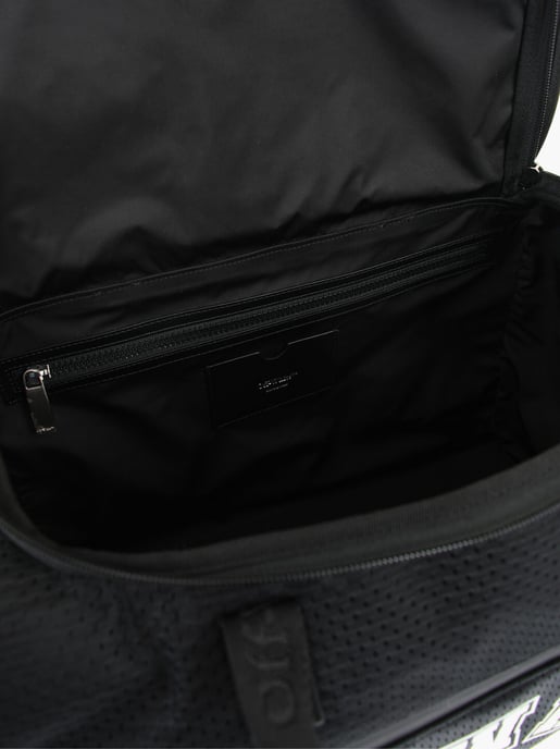 Nylon OUTDOOR BASEBALL Wochenendtasche mit abnehmbaren Trägern in Schwarz - Image 5