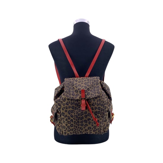 Fendi Vintage-Stoffrucksack Leopard - Image 2