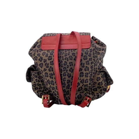 Fendi Vintage-Stoffrucksack Leopard - Image 3