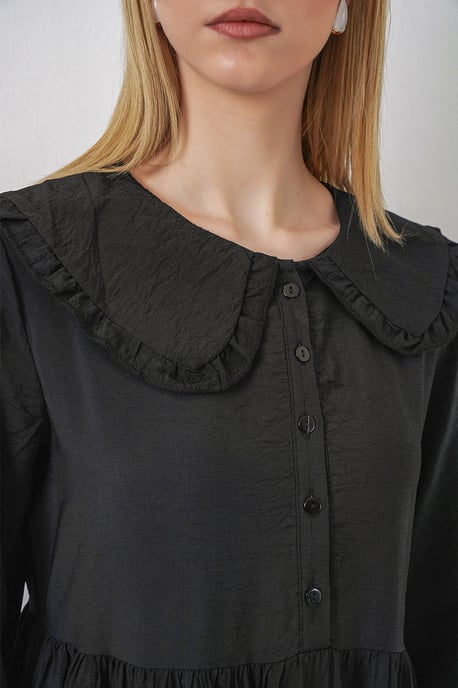 Maxikleid mit Babykragen und Knopfverschluss - Image 6