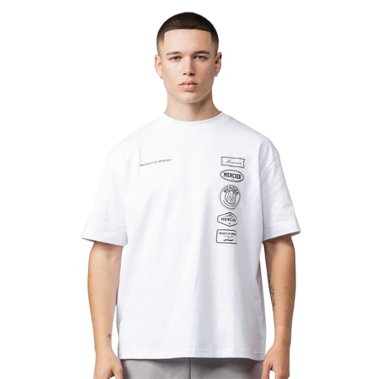 Mercier - "2.0" T-Shirt für Herren, Rundhalsausschnitt, Übergroß (Weiß) - Image 1