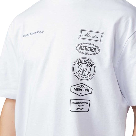 Mercier - "2.0" T-Shirt für Herren, Rundhalsausschnitt, Übergroß (Weiß) - Image 2