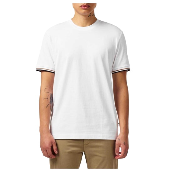 Boss - "Hbb Thompson 04" T-Shirt für Herren, Premium-Baumwolle, Regulär (Weiß) - Image 1