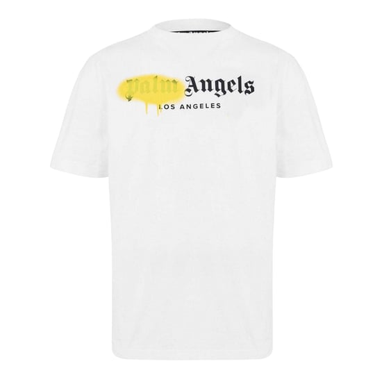 Palm Angels - "London" T-Shirt für Herren/Damen Unisex (Weiß/Gelb) - Image 1