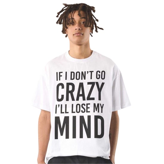 Pretty Green - "If I Don´t Go Crazy" T-Shirt für Herren, Regulär (Weiß) - Image 1