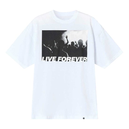 Pretty Green - "Live Forever" T-Shirt für Herren (Weiß) - Image 2